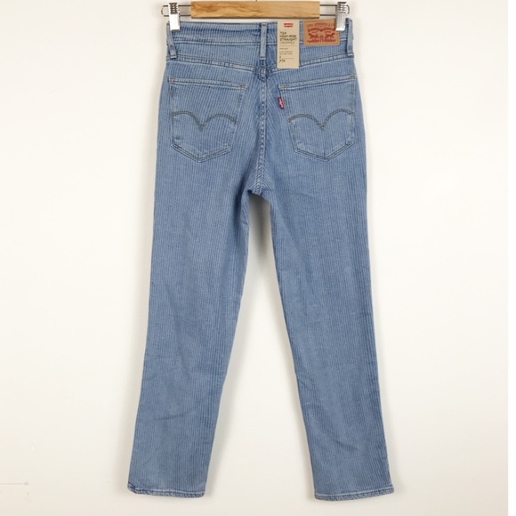Levi’s 724 High Rise Straight Crop Sapphire Sky - Picture 4 of 8